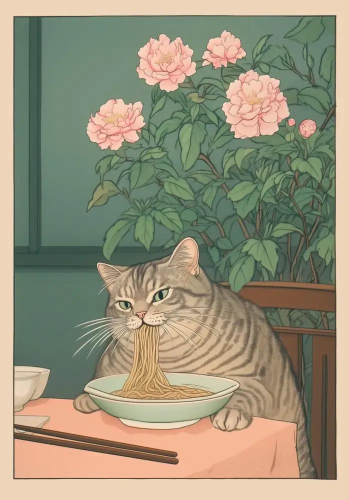 DecorBites™ Tabby Cat in Bathtub Canvas Wall Art