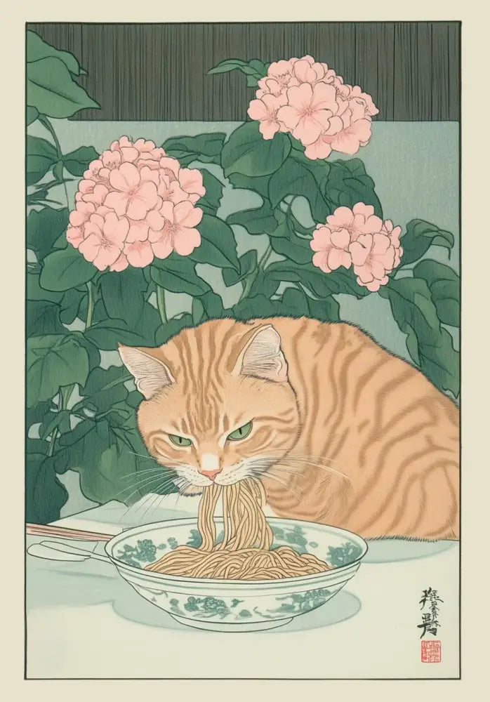DecorBites™ Tabby Cat in Bathtub Canvas Wall Art
