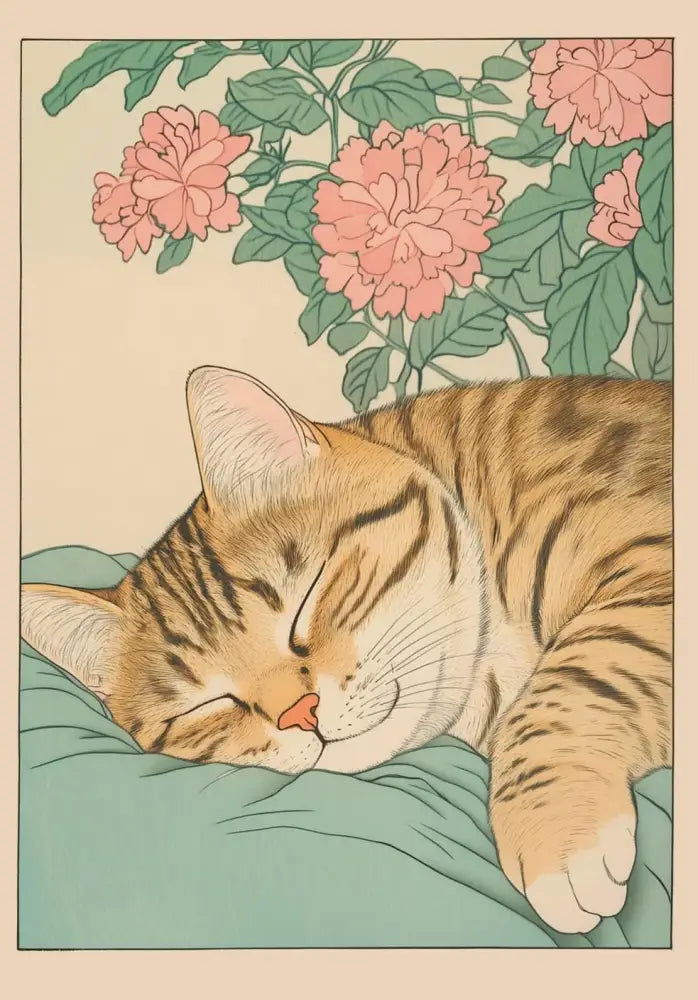 DecorBites™ Tabby Cat in Bathtub Canvas Wall Art