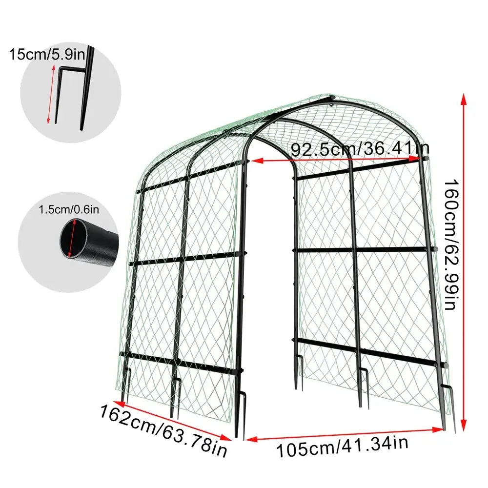 DecorBites™ Tall U-Shaped Garden Plant Trellis