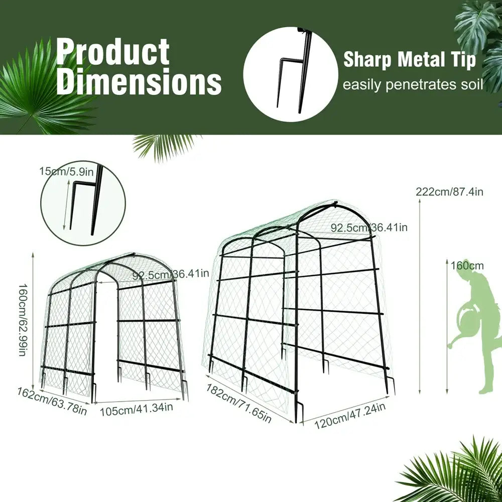 DecorBites™ Tall U-Shaped Garden Plant Trellis