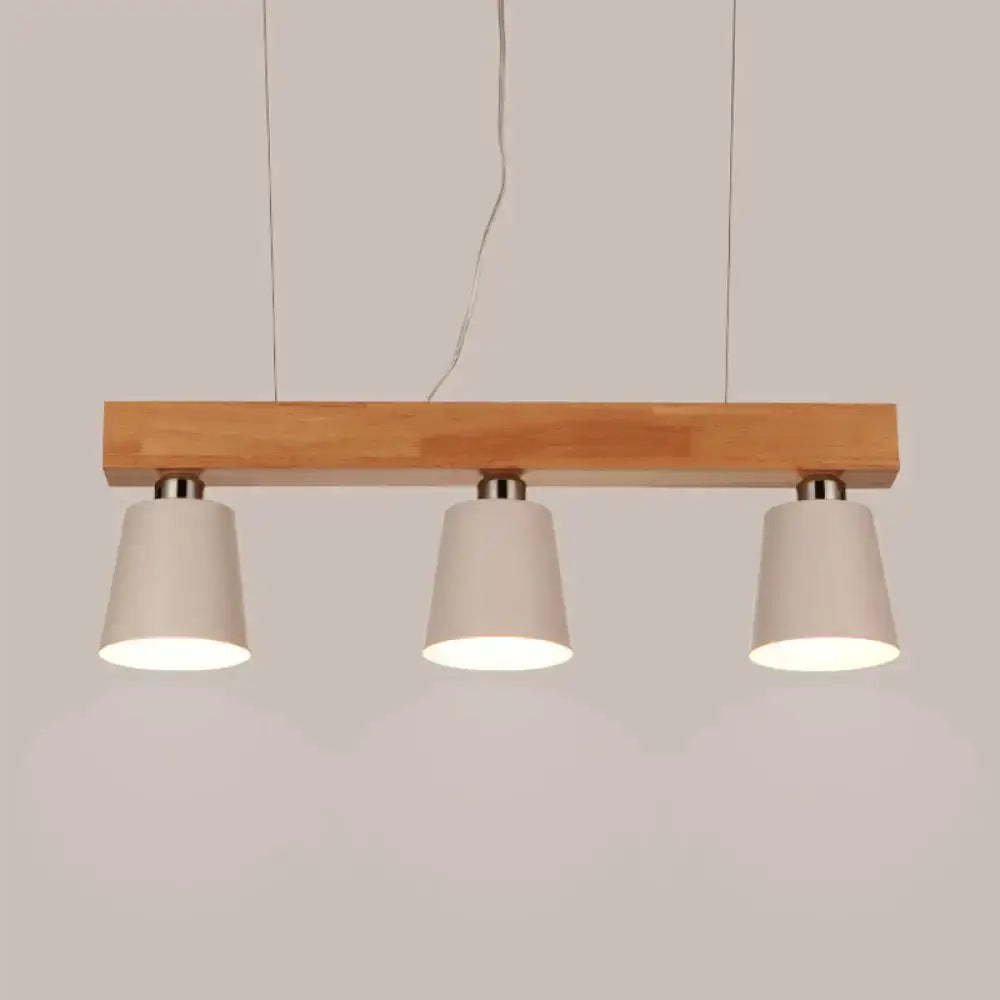 DecorBites™ Tapered Shade Island Light - Nordic Metal - 3 Lights Pendant Lamp for Dining Room Ceiling