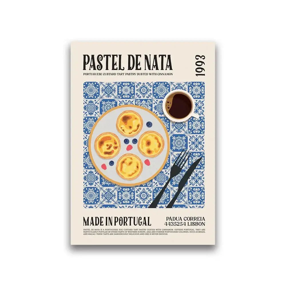 DecorBites™ Tasty World Cuisine Canvas Wall Art