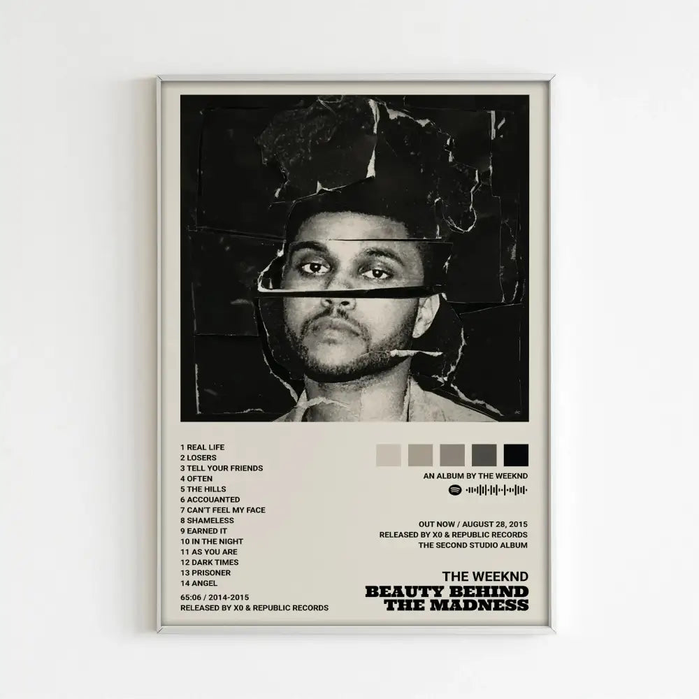 DecorBites™ The Weeknd Music Album Posters for Home Decor