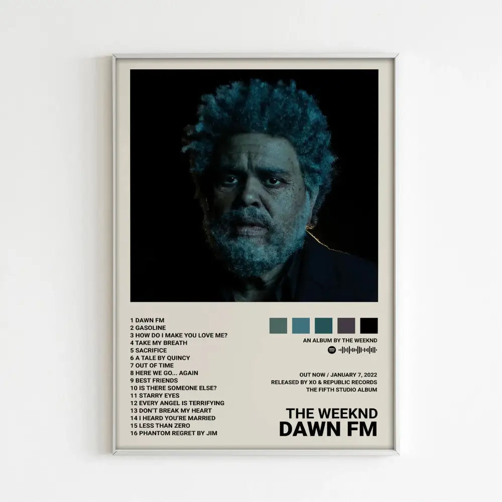 DecorBites™ The Weeknd Music Album Posters for Home Decor
