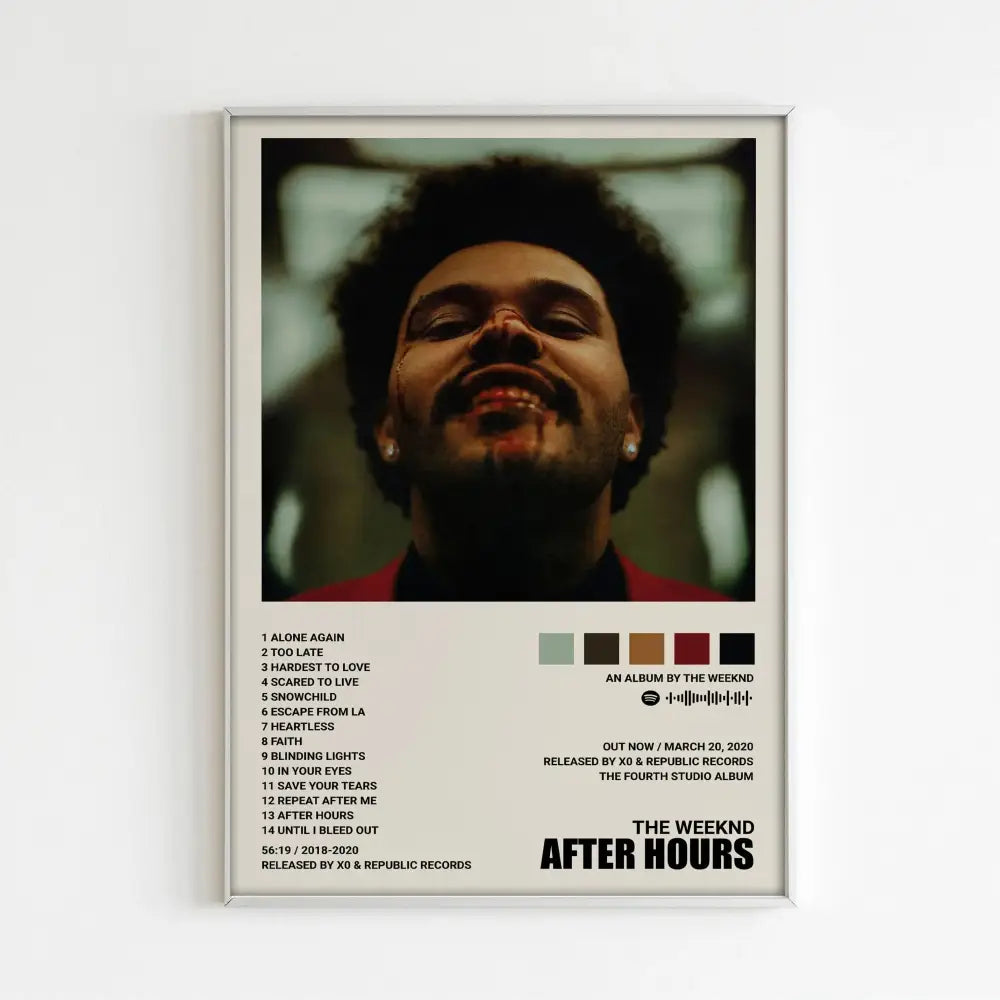 DecorBites™ The Weeknd Music Album Posters for Home Decor