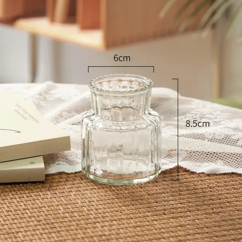 DecorBites™ Transparent Nordic Vase for Plants and Flowers