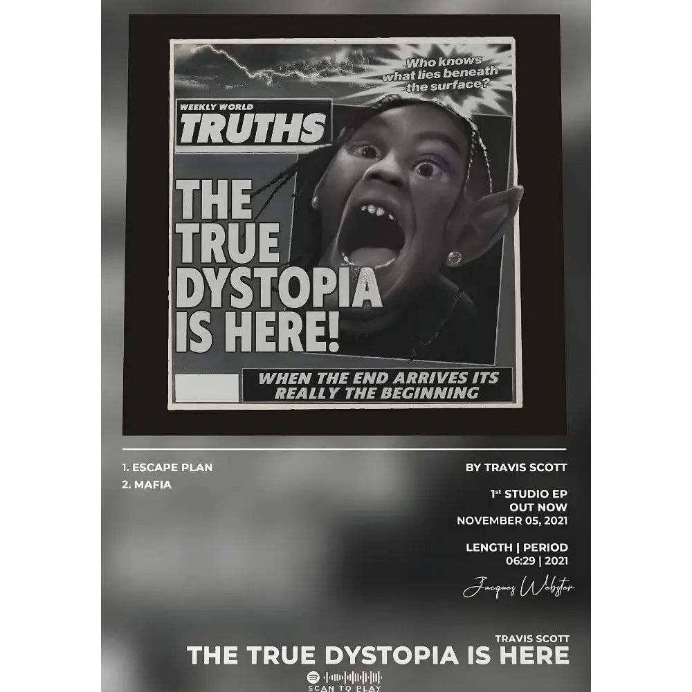 DecorBites™ Travis Scott Album Poster - Waterproof Wall Art