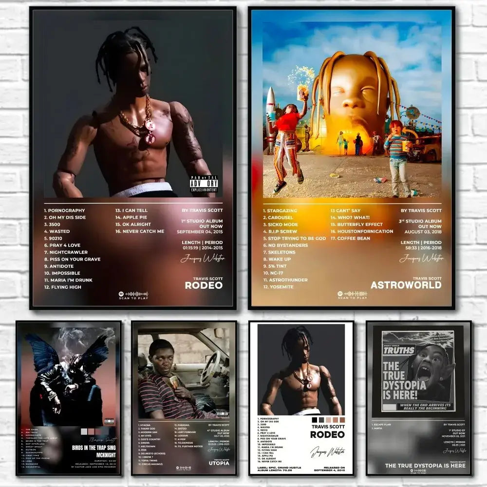 DecorBites™ Travis Scott Album Poster - Waterproof Wall Art
