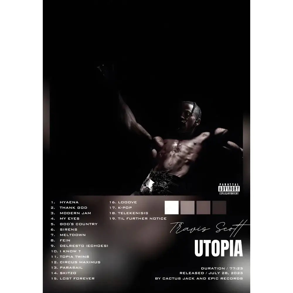 DecorBites™ Travis Scott Album Poster - Waterproof Wall Art