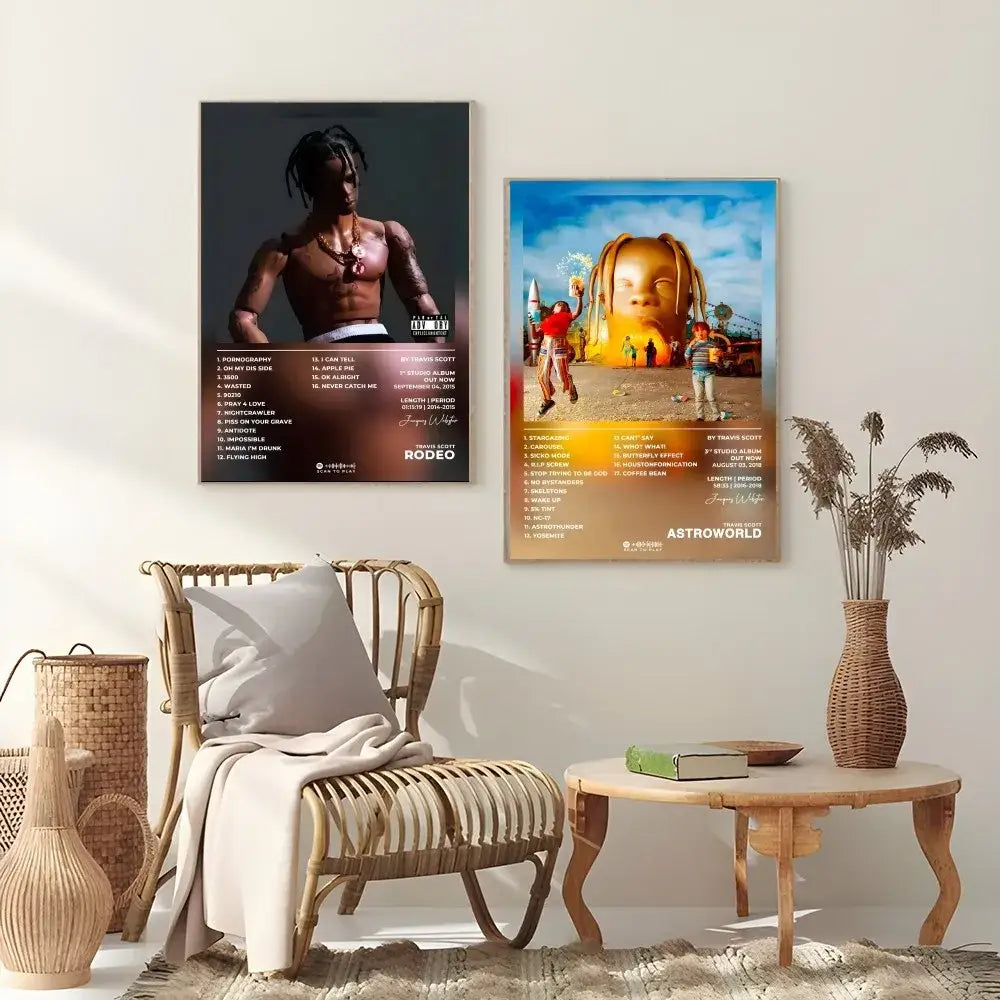 DecorBites™ Travis Scott Album Poster - Waterproof Wall Art