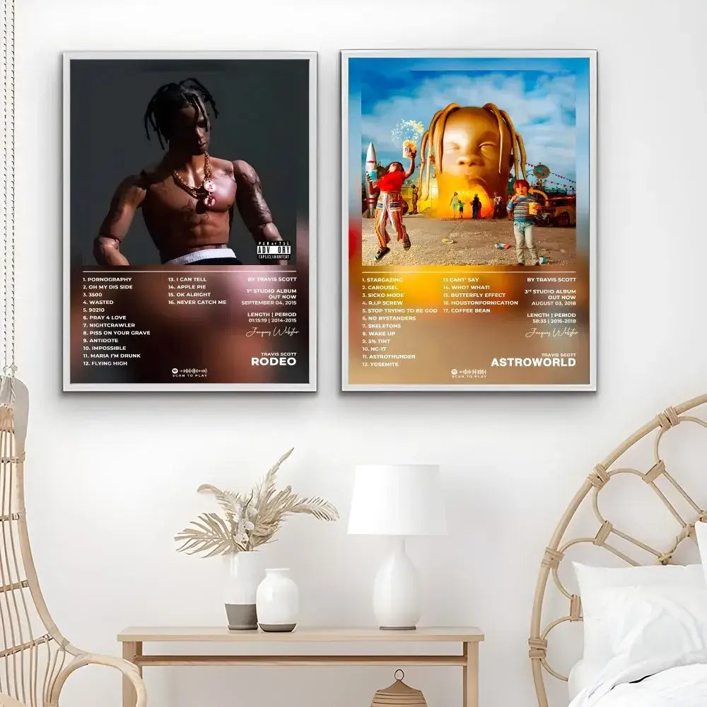 DecorBites™ Travis Scott Album Poster - Waterproof Wall Art