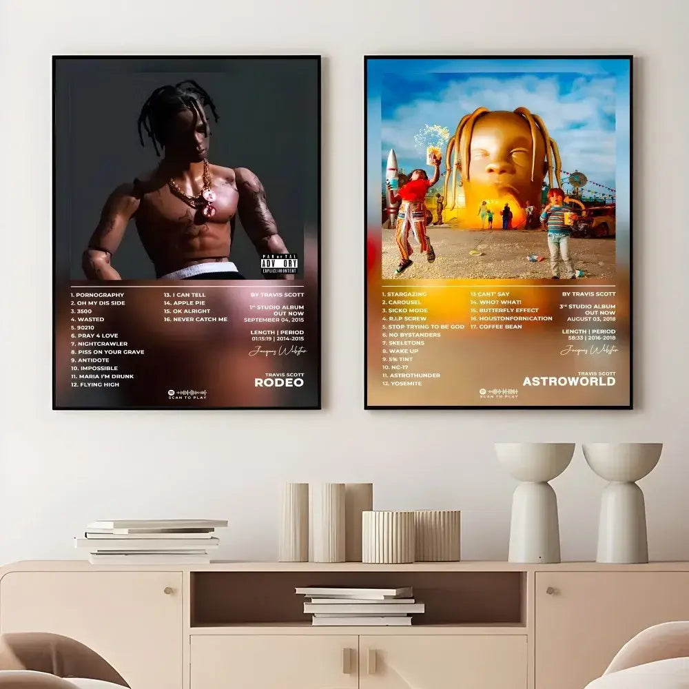 DecorBites™ Travis Scott Album Poster - Waterproof Wall Art