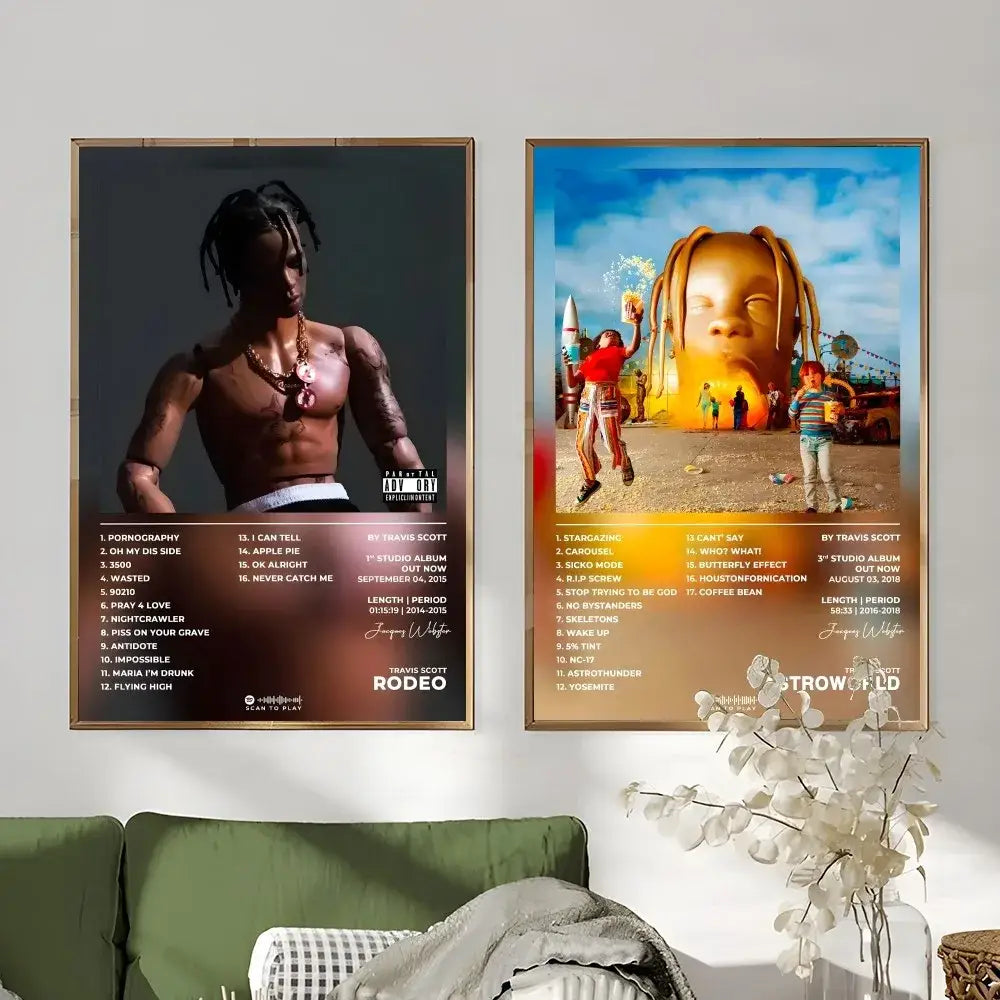 DecorBites™ Travis Scott Album Poster - Waterproof Wall Art