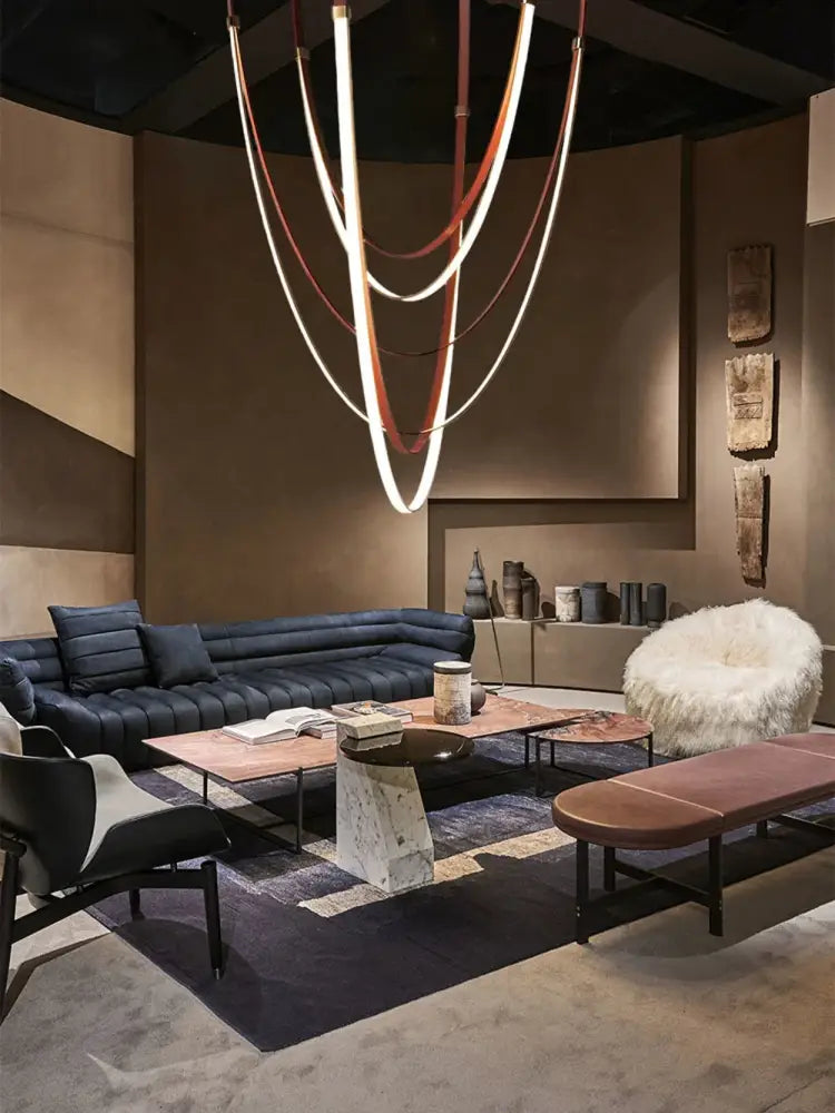 DecorBites™ Trendy DIY Leather Belt LED Chandelier