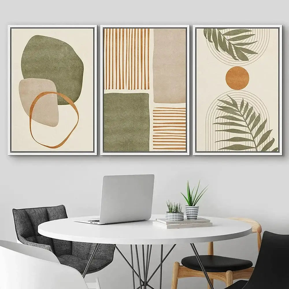 DecorBites™ Tropical Leaves Canvas Wall Art Set