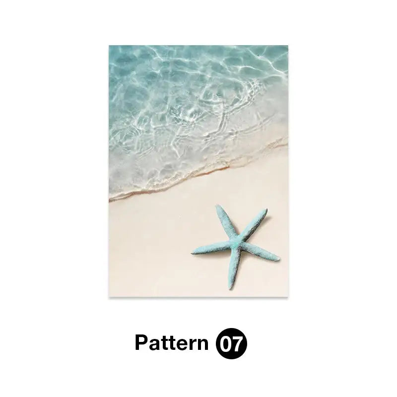 DecorBites™ Tropical Ocean Shell Wall Art for Living Room