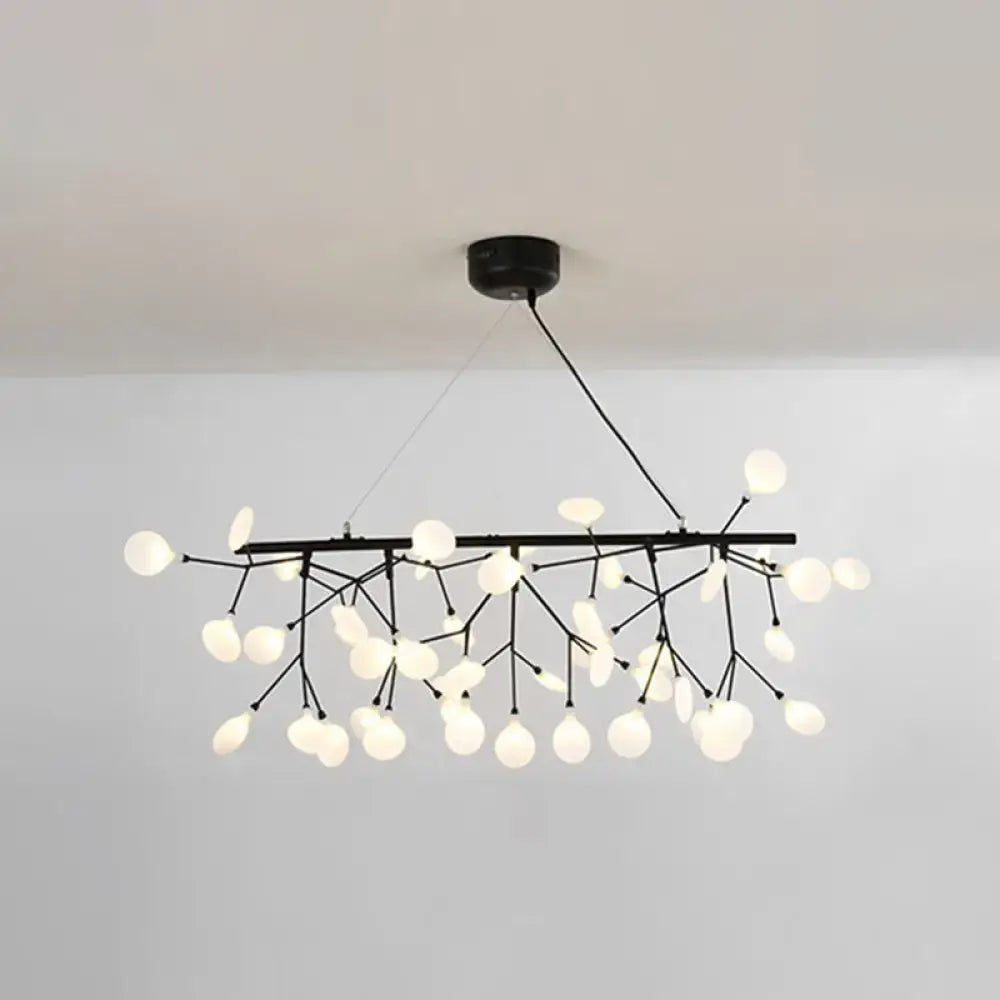 DecorBites™ Ultra-Modern Linear Firefly Pendant Lighting: Acrylic Billiard Light for Living Room