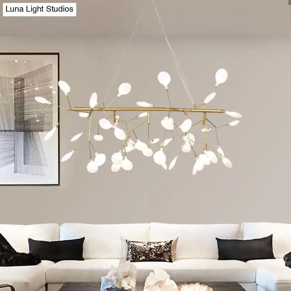 DecorBites™ Ultra-Modern Linear Firefly Pendant Lighting: Acrylic Billiard Light for Living Room