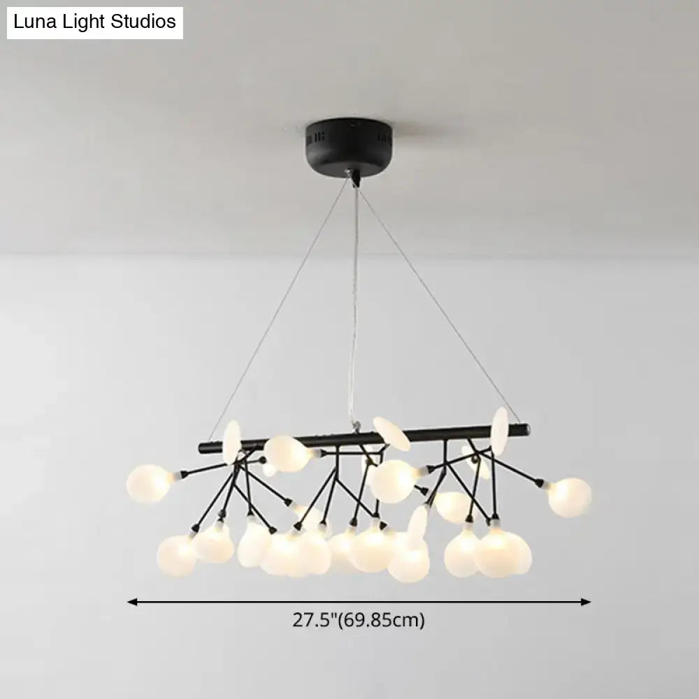 DecorBites™ Ultra-Modern Linear Firefly Pendant Lighting: Acrylic Billiard Light for Living Room