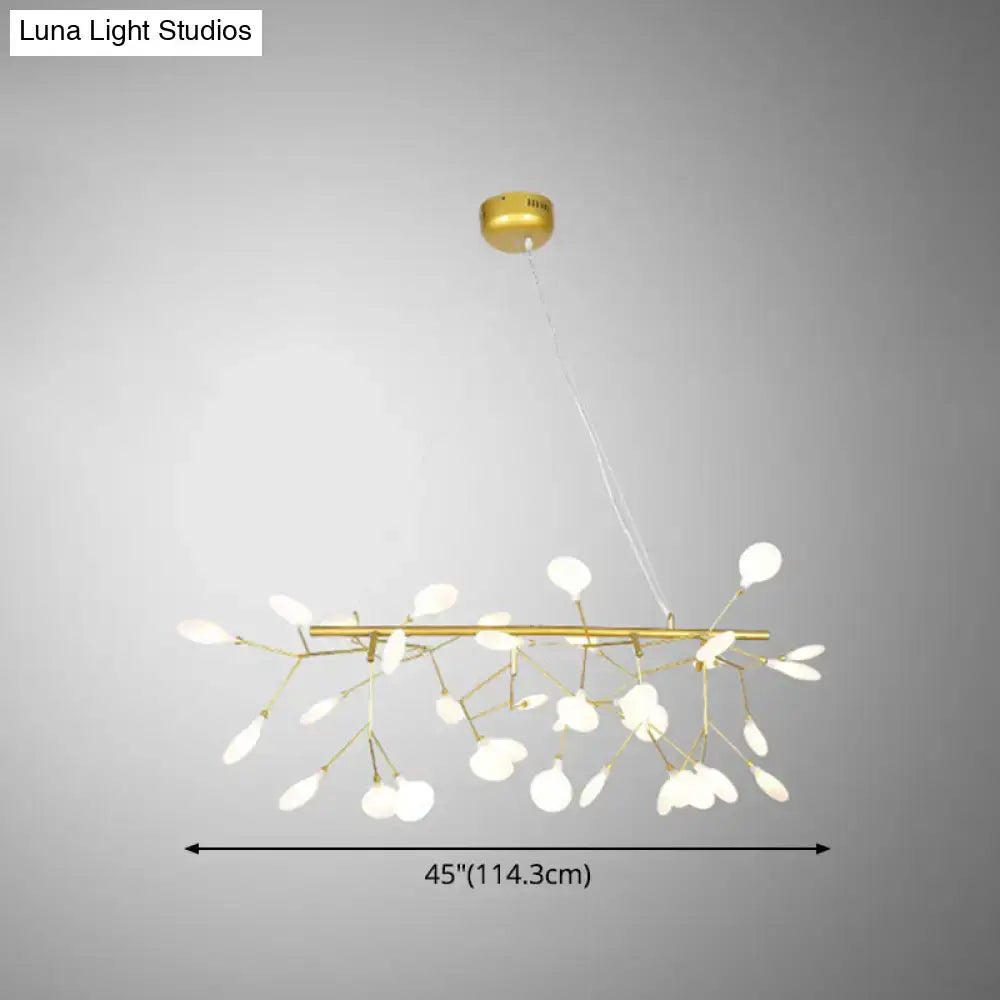 DecorBites™ Ultra-Modern Linear Firefly Pendant Lighting: Acrylic Billiard Light for Living Room