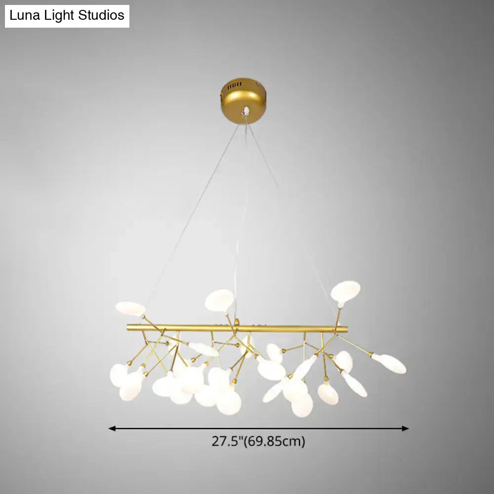 DecorBites™ Ultra-Modern Linear Firefly Pendant Lighting: Acrylic Billiard Light for Living Room