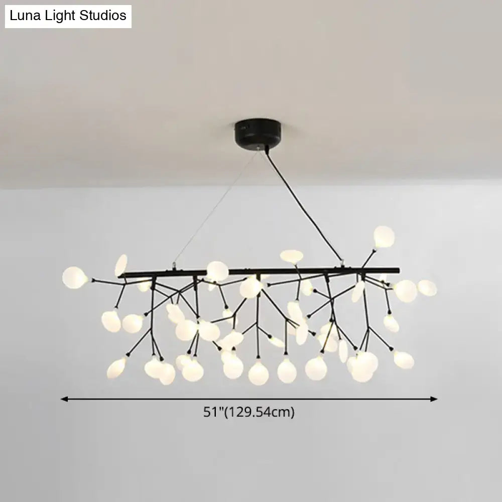 DecorBites™ Ultra-Modern Linear Firefly Pendant Lighting: Acrylic Billiard Light for Living Room