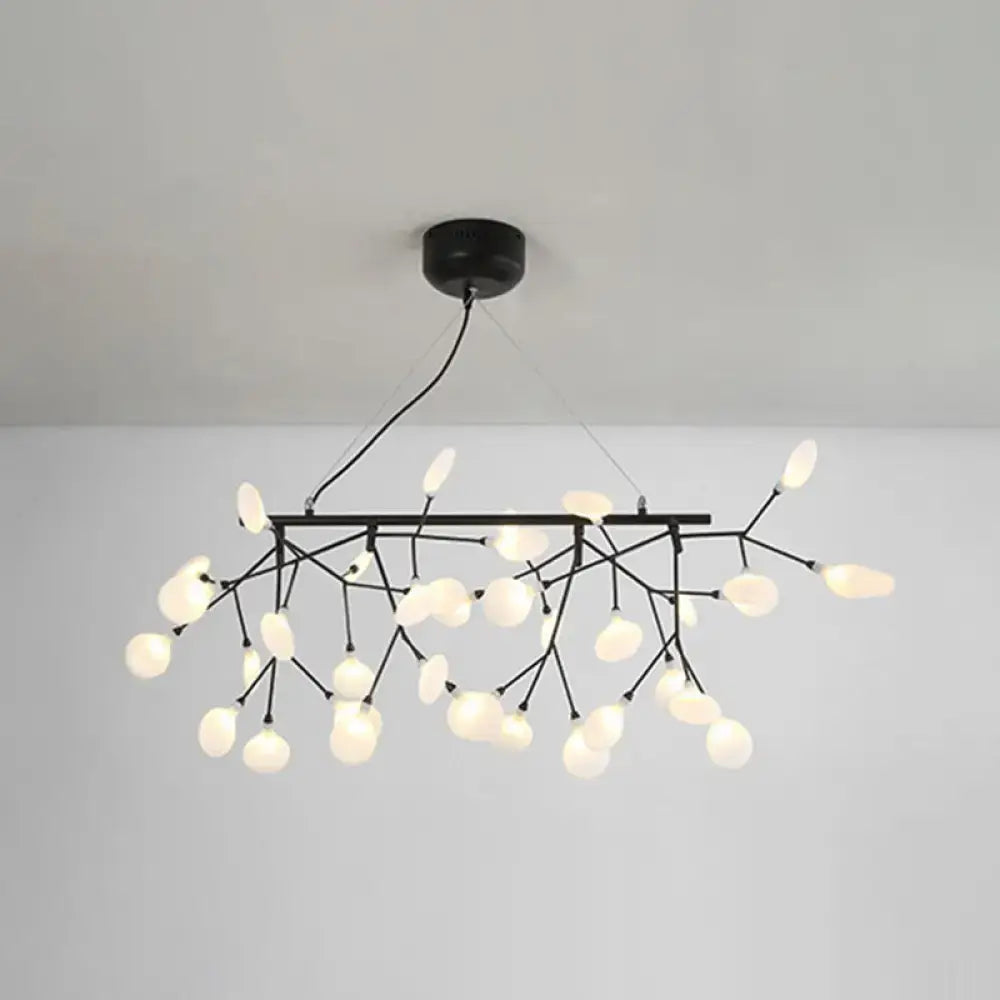 DecorBites™ Ultra-Modern Linear Firefly Pendant Lighting: Acrylic Billiard Light for Living Room