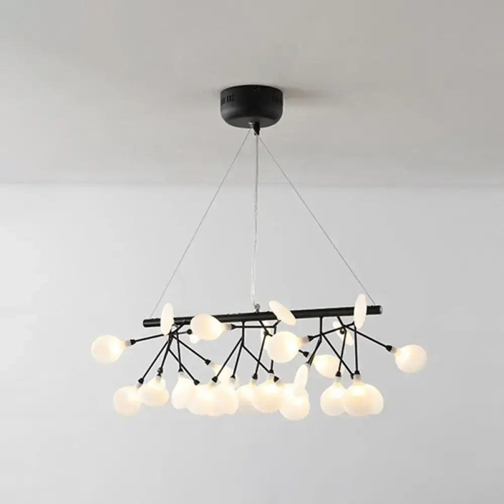 DecorBites™ Ultra-Modern Linear Firefly Pendant Lighting: Acrylic Billiard Light for Living Room