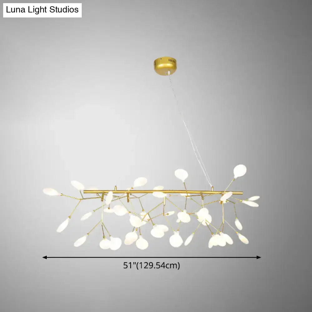DecorBites™ Ultra-Modern Linear Firefly Pendant Lighting: Acrylic Billiard Light for Living Room