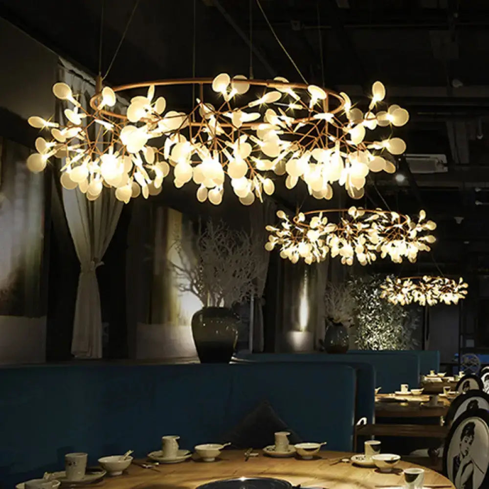 DecorBites™ Ultra-modern Metal Ceiling Light for Restaurants - Firefly Island Suspension Lighting