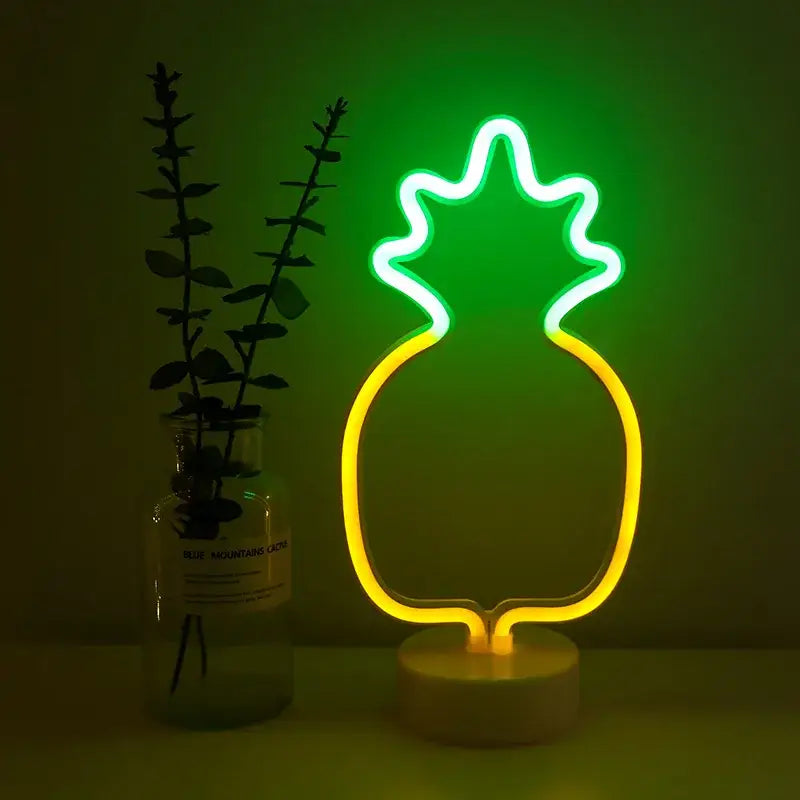 DecorBites™ USB LED Neon Sign Light Holiday Flamingo Night Lamp Xmas Party Wedding Decoration Home Gift cloud Heart Neon Light