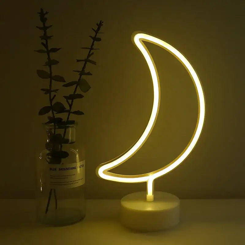 DecorBites™ USB LED Neon Sign Light Holiday Flamingo Night Lamp Xmas Party Wedding Decoration Home Gift cloud Heart Neon Light