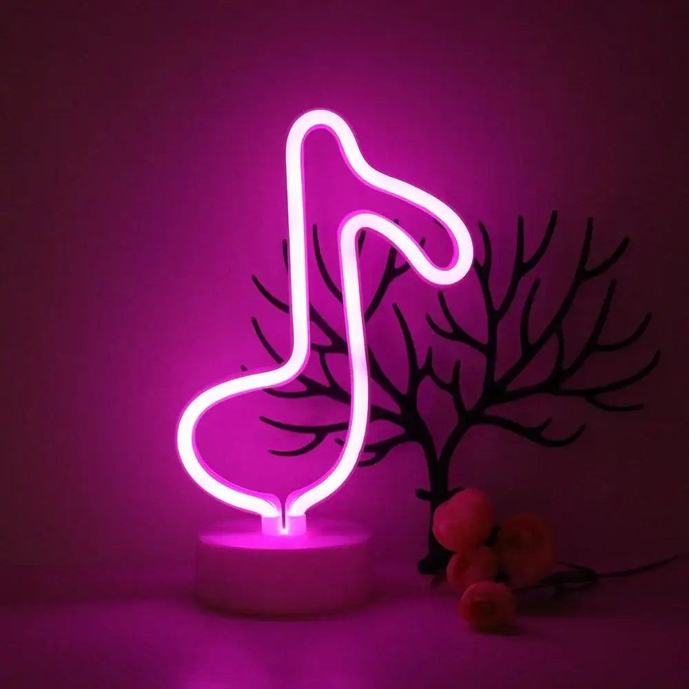 DecorBites™ USB LED Neon Sign Light Holiday Flamingo Night Lamp Xmas Party Wedding Decoration Home Gift cloud Heart Neon Light