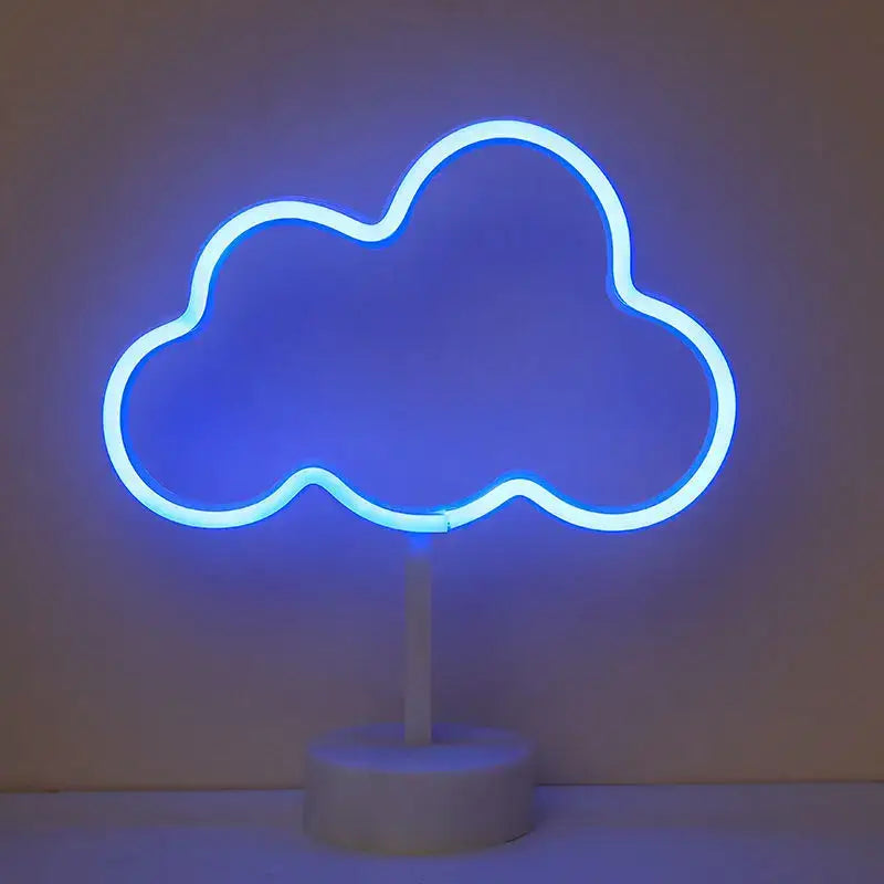 DecorBites™ USB LED Neon Sign Light Holiday Flamingo Night Lamp Xmas Party Wedding Decoration Home Gift cloud Heart Neon Light