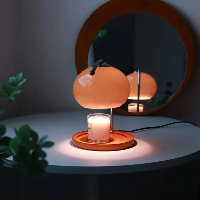 DecorBites™ مدفأة شموع للمصباح الزجاجي العتيق