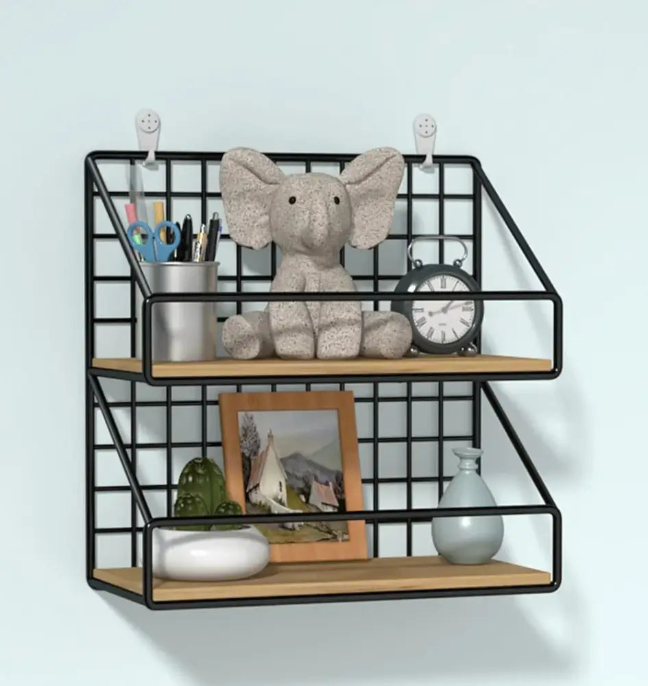 DecorBites™ Wall Mounted Storage Shelves and Baskets