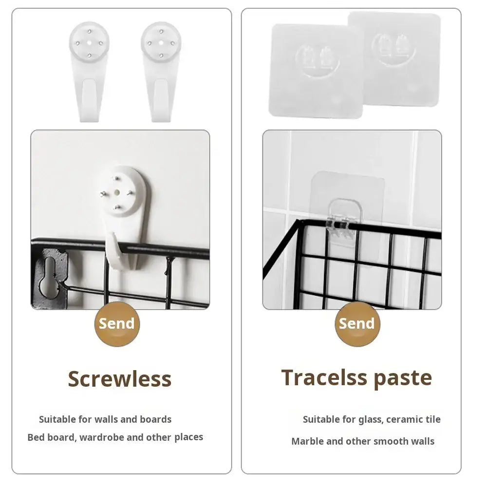 DecorBites™ Wall Mounted Storage Shelves and Baskets
