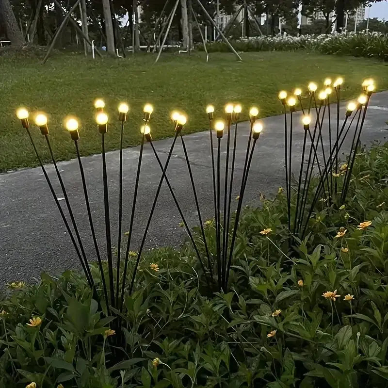 DecorBites™ Warm White Solar LED Firework Lights