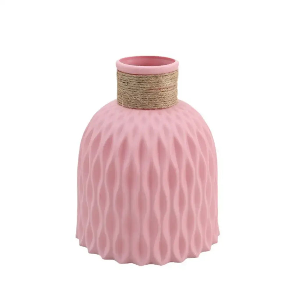 DecorBites™ Water Ripple Plastic Vase - Modern Nordic Style