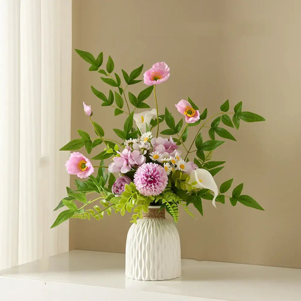 DecorBites™ Water Ripple Plastic Vase - Modern Nordic Style