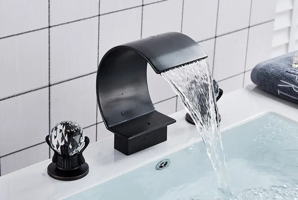 DecorBites™ Waterfall Bathroom Basin Faucet - Hot/Cold Mixer