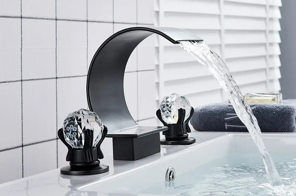DecorBites™ Waterfall Bathroom Basin Faucet - Hot/Cold Mixer