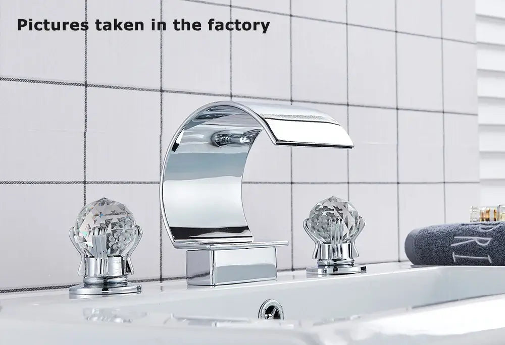 DecorBites™ Waterfall Bathroom Basin Faucet - Hot/Cold Mixer