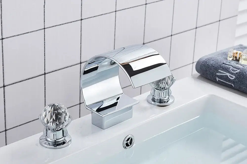 DecorBites™ Waterfall Bathroom Basin Faucet - Hot/Cold Mixer