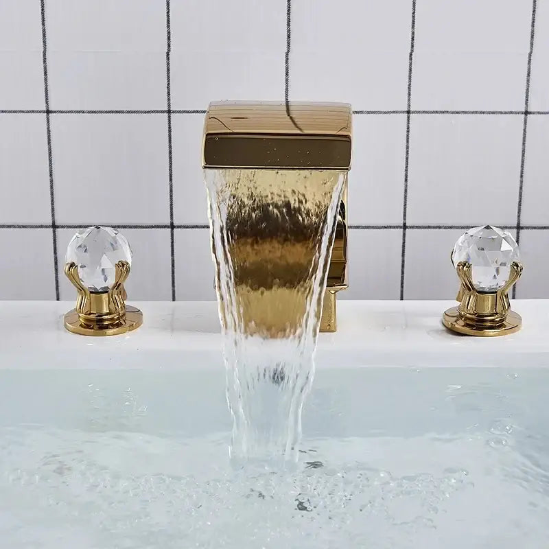 DecorBites™ Waterfall Bathroom Basin Faucet - Hot/Cold Mixer