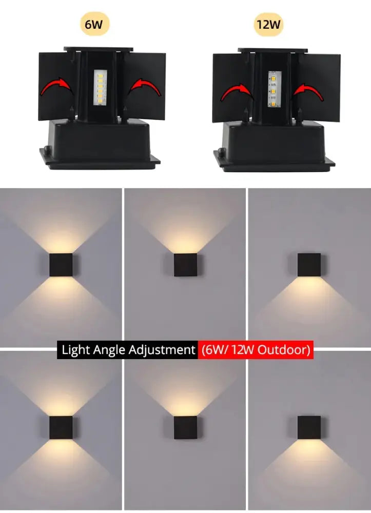 DecorBites™ Waterproof Aluminum LED Wall Lamp - Outdoor & Indoor Lighting