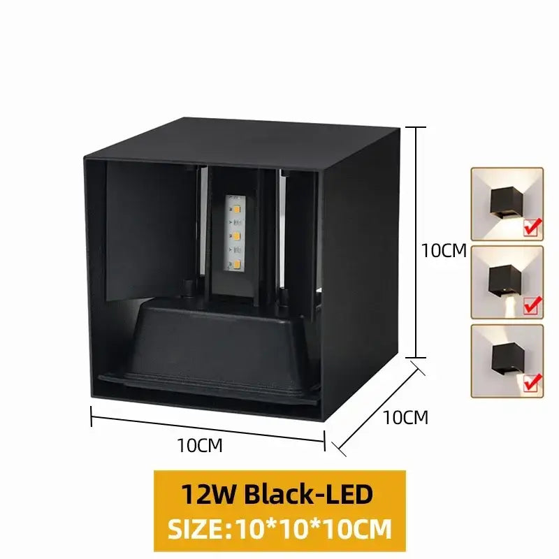 DecorBites™ Waterproof Aluminum LED Wall Lamp - Outdoor & Indoor Lighting