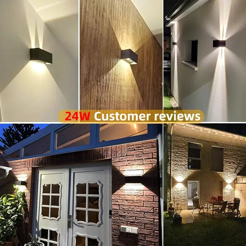 DecorBites™ Waterproof Aluminum LED Wall Lamp - Outdoor & Indoor Lighting