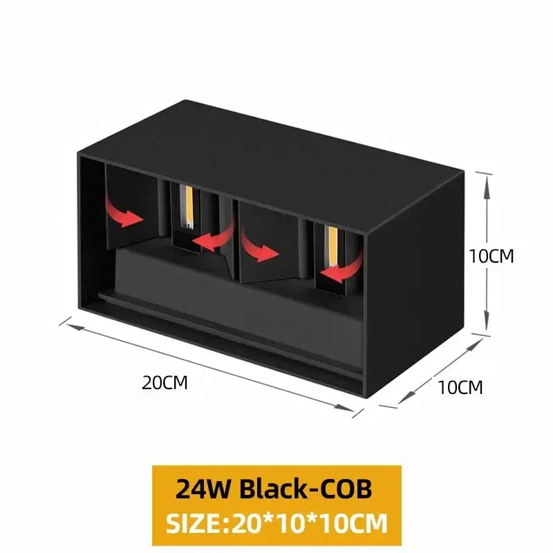 DecorBites™ Waterproof Aluminum LED Wall Lamp - Outdoor & Indoor Lighting